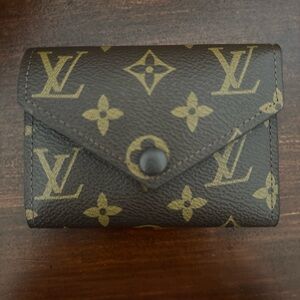 Monogram Wallet - Brown and Gold
